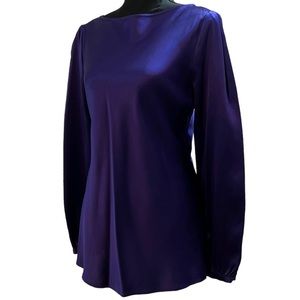Ralph Lauren Silk Long Sleeve Top